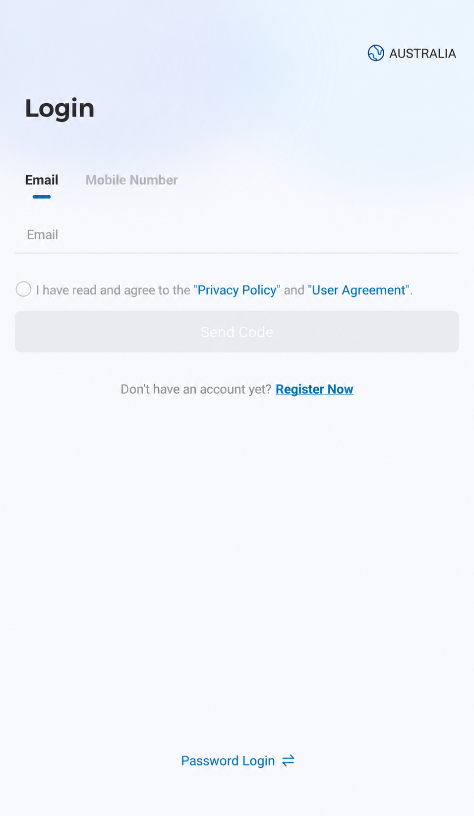 Open The Region Selector