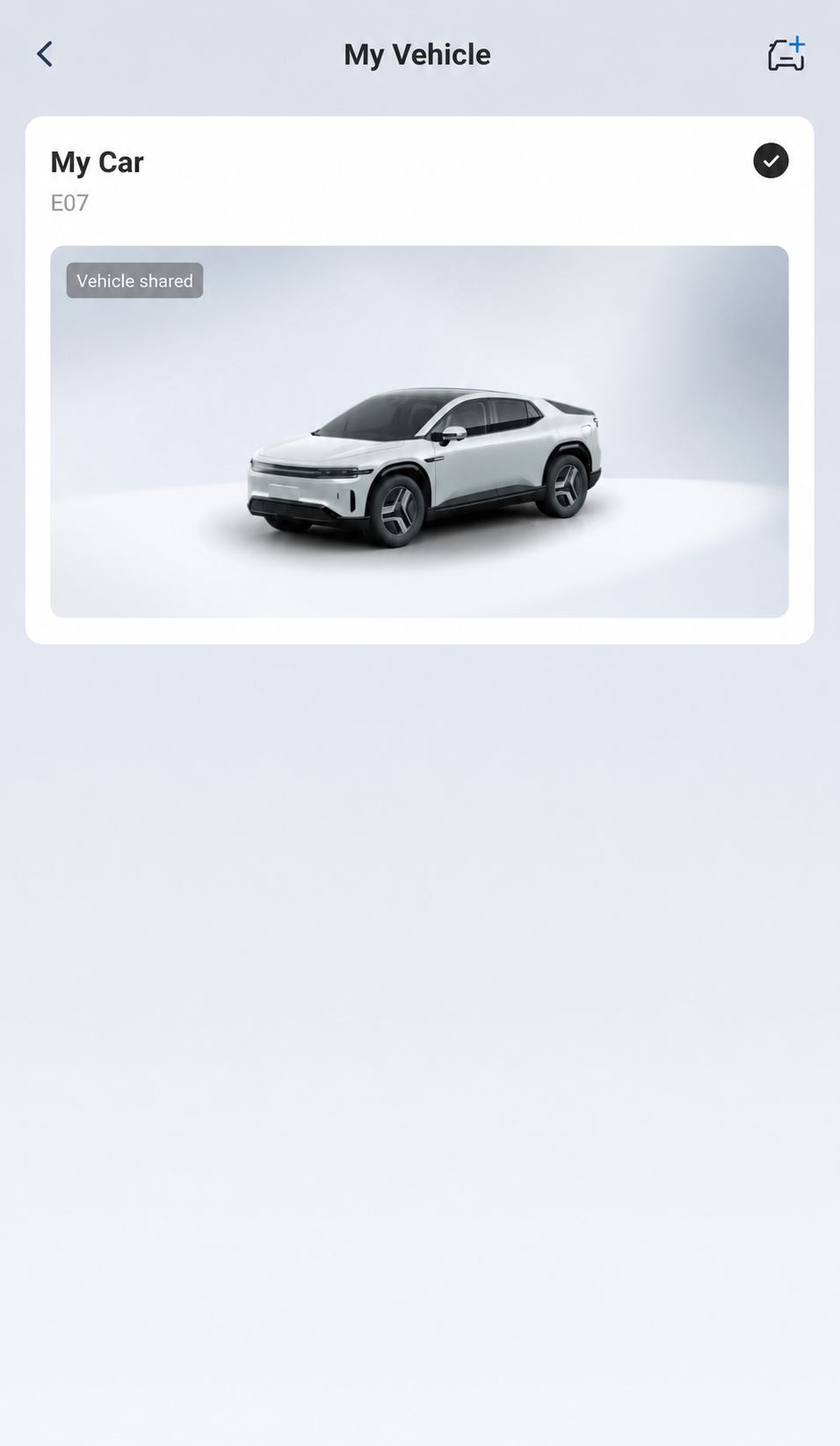 Check The Selected Vehicle