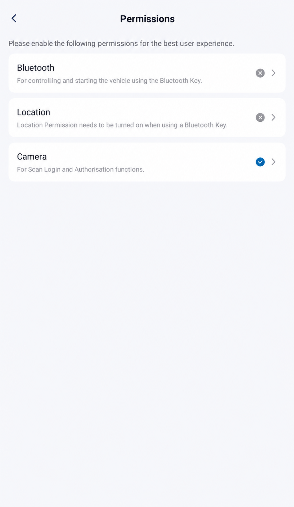Check Each Permission